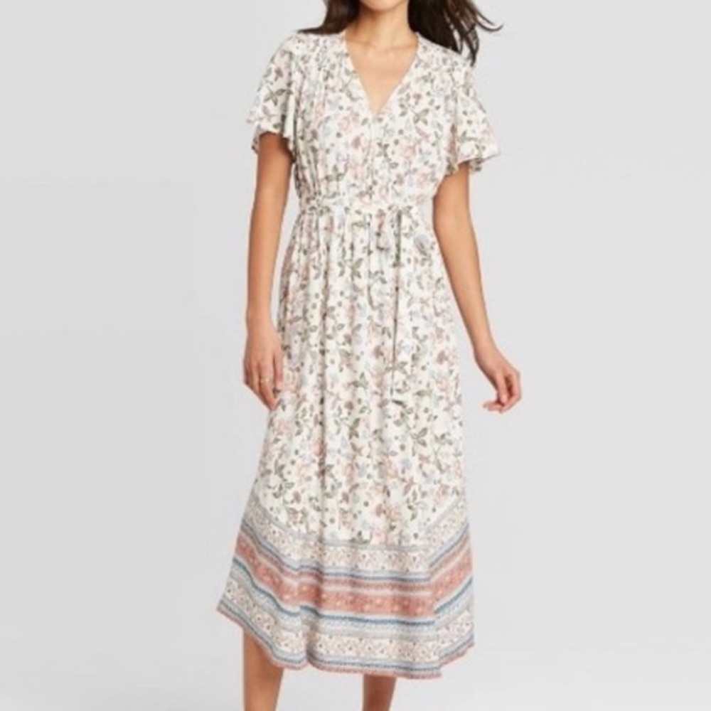 Knox Rose Floral Print Midi Dress
